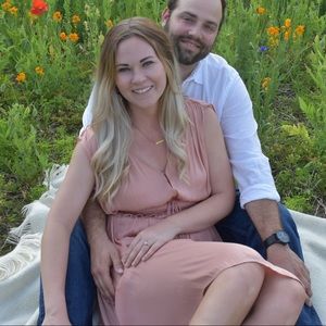 H&M Sheer Pale Pink Dress Size 8 (Medium)